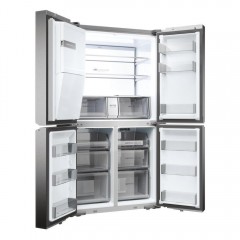 Haier Ψυγείο Ντουλάπα 601lt Total NoFrost Υ177.5xΠ90.8xΒ75εκ. Inox HCR7918EIMP